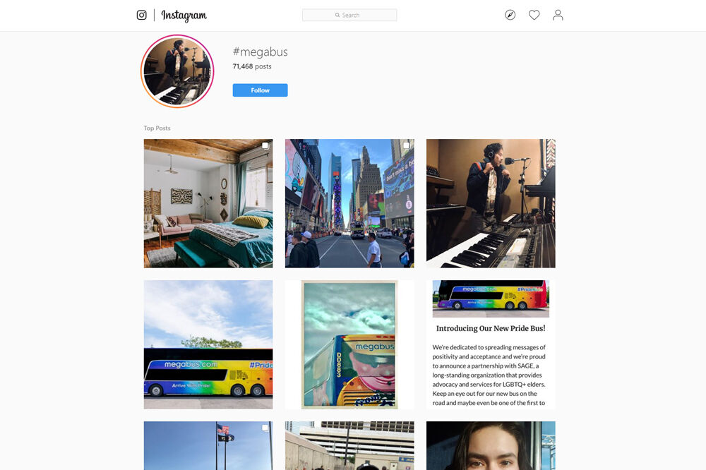 #megabus-Instagram