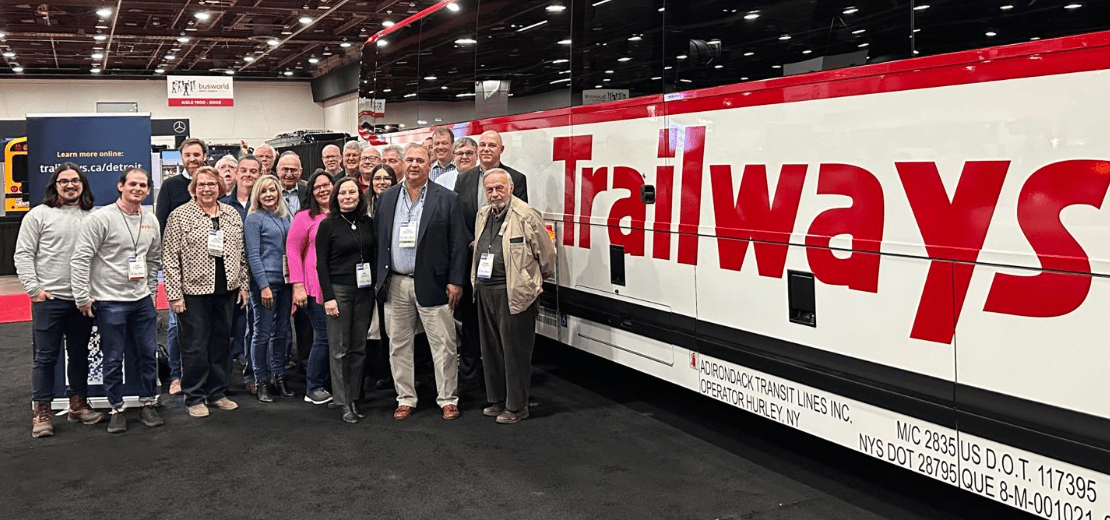 “This was actually taken at Busworld, but was our favorite Trailways photo!”