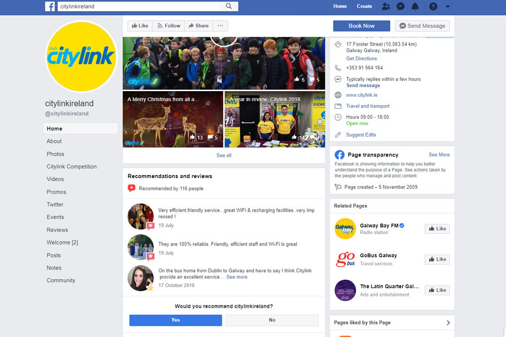 City-Link-Ireland-Facebook-page
