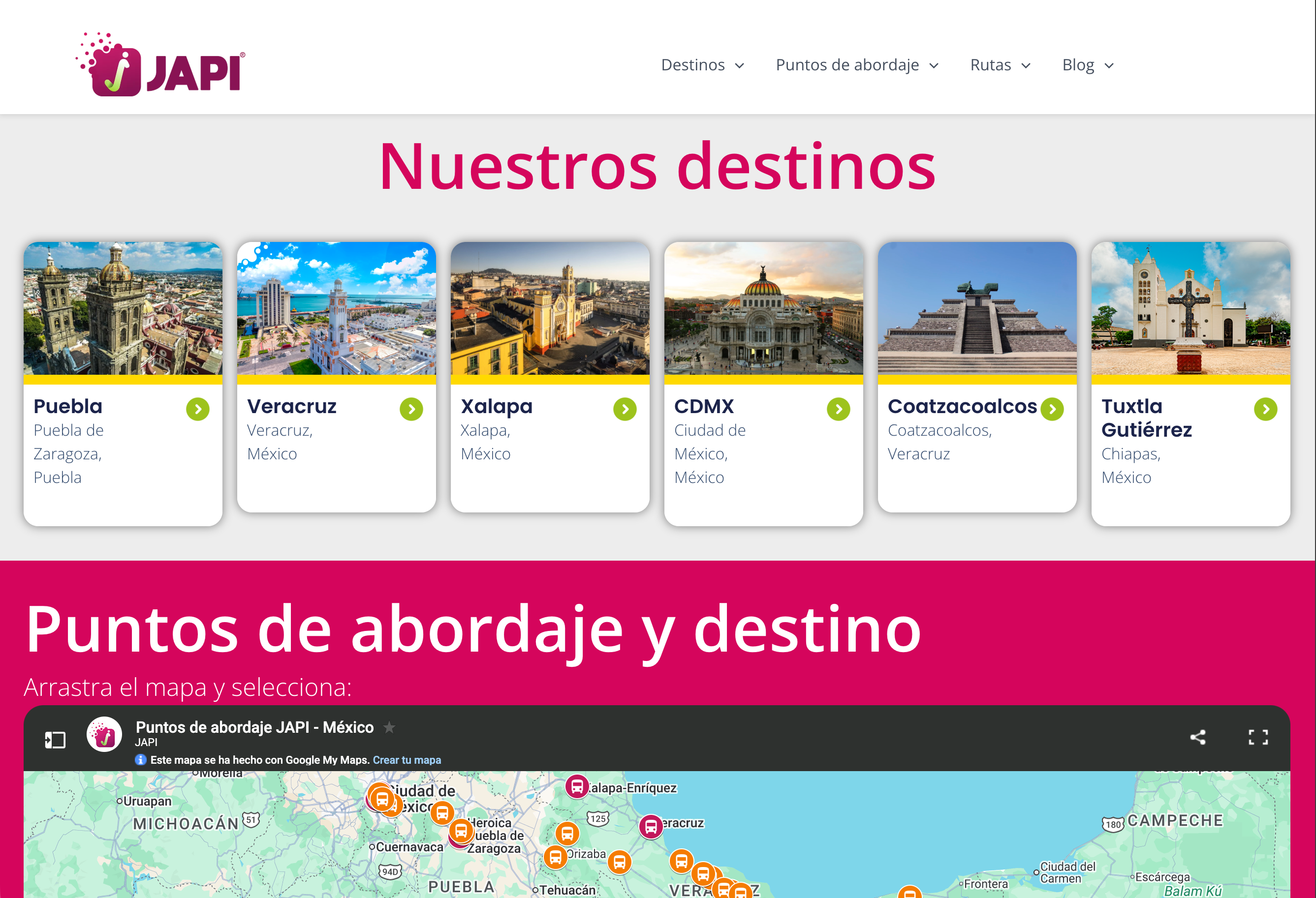 JAPI website